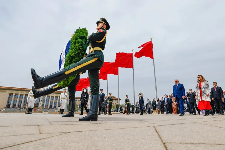 Lula na China: a expectativa é de que 20 acordos bilaterais entre os países sejam assinados após o encontro entre Lula e Xi (Ricardo Stuckert/PR/Agência Brasil)