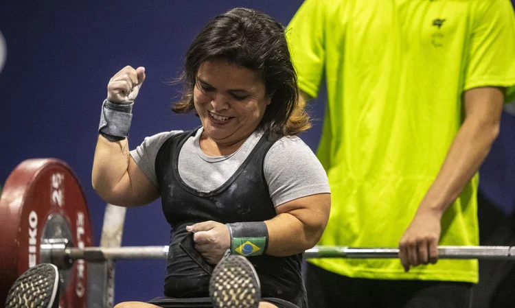14.04.23 - CRISTIANE ALVES REIS - Campeonato Brasileiro Loterias Caixa de halterofilismo  no CT Paralímpico, em São Paulo. Foto: Alessandra Cabral/CPB. (Alessandra Cabral/Reprodução)