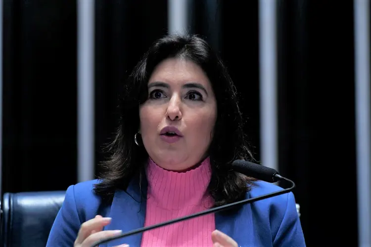 Simone Tebet: ministra pediu a colaboração de todos para atingir essa meta e implementar o orçamento participativo (Edilson Rodrigues/Agência Senado/Flickr)