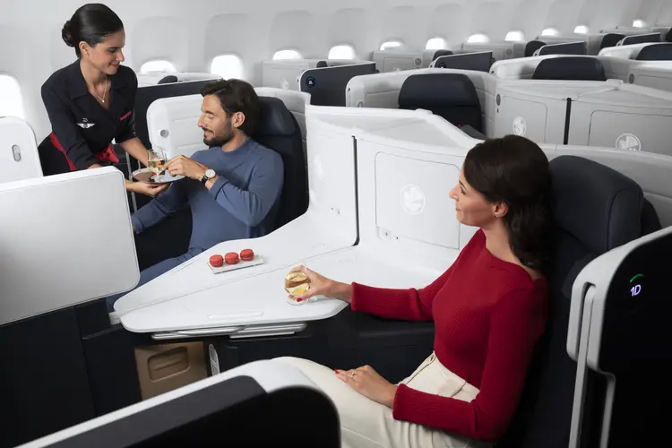 Classe executiva da Air France. (Divulgação/Divulgação)