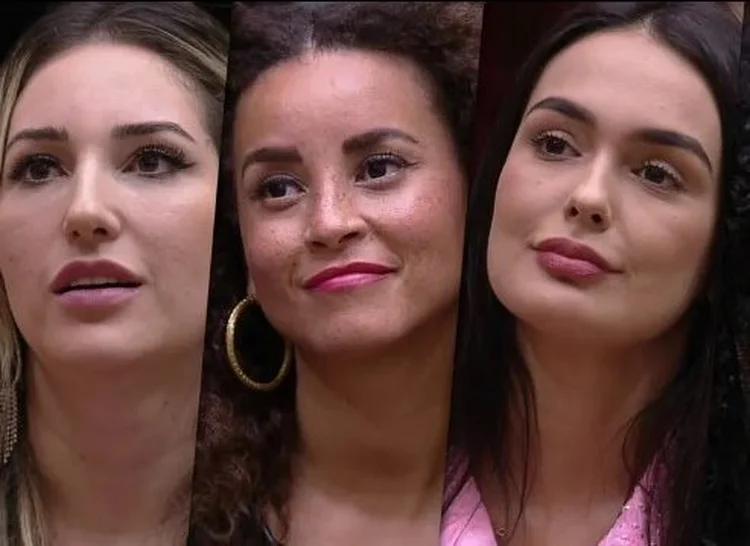 Amanda, Domitila Barros, Larissa e Marvvila estão no paredão nesta semana (Globo/Divulgação)