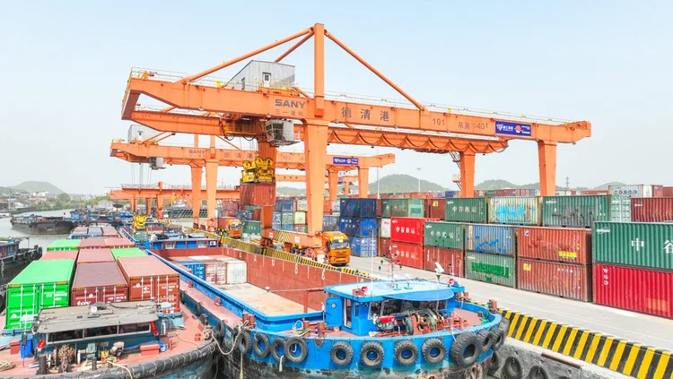 Deqing Port in Huzhou City (CFOTO/Future Publishing via/Getty Images)