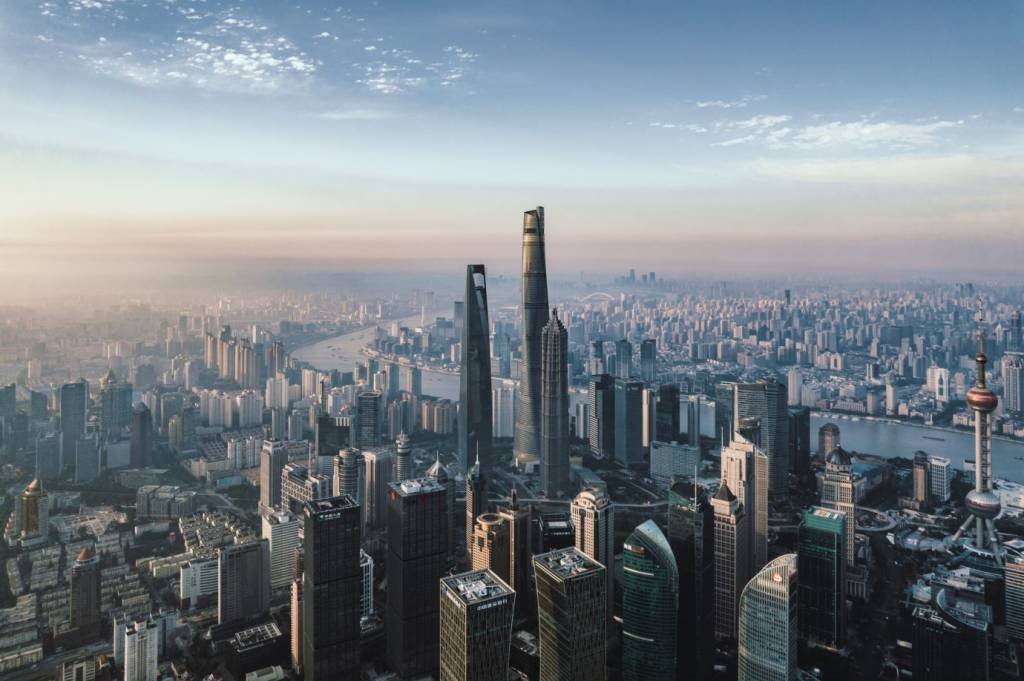 Xangai: centro financeiro do país (AerialPerspective Images/Getty Images)