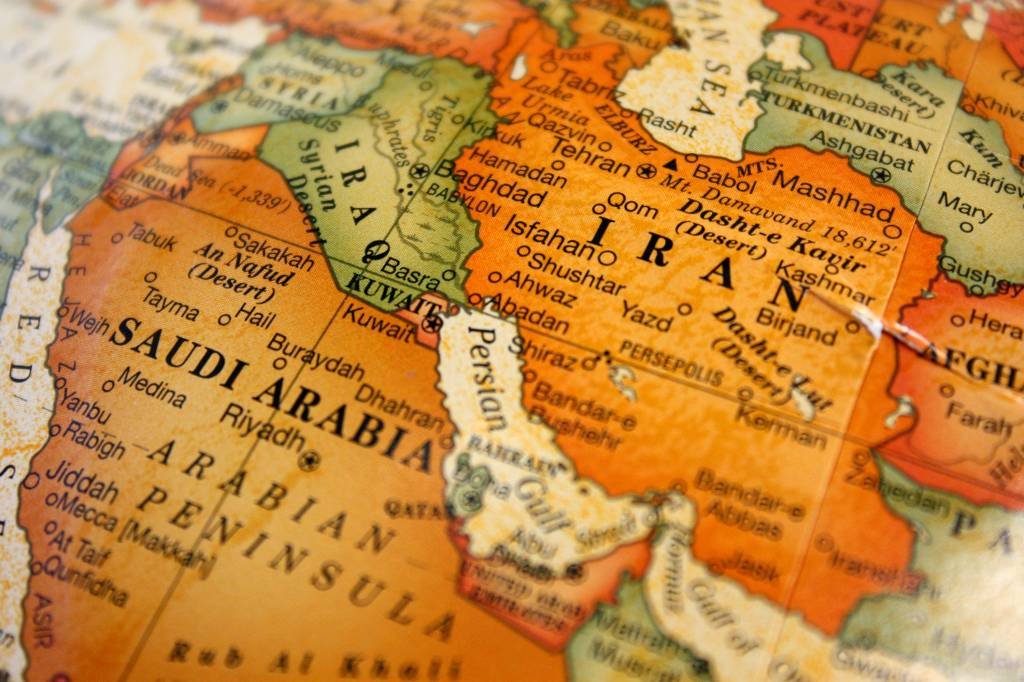 The Middle East on a Globe (JeanUrsula/Getty Images)