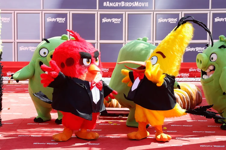 Angry Birds em Festival de Cannes, na França (Luca Teuchmann/WireImage/Getty Images)