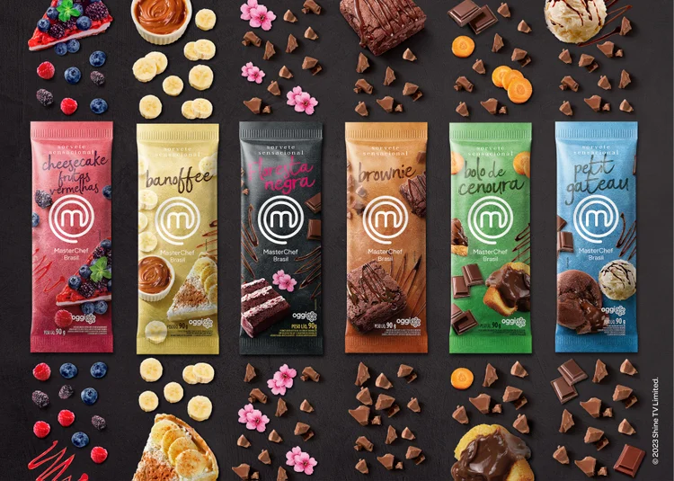 Sabores da linha MasterChef + Oggi (Oggi Sorvetes/Divulgação)