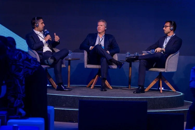Jerson Zanlorenzi e Bruno Lima: mercado de renda variável está complexo, mas com oportunidades (BTG Pactual/ Divulgação/Site Exame)