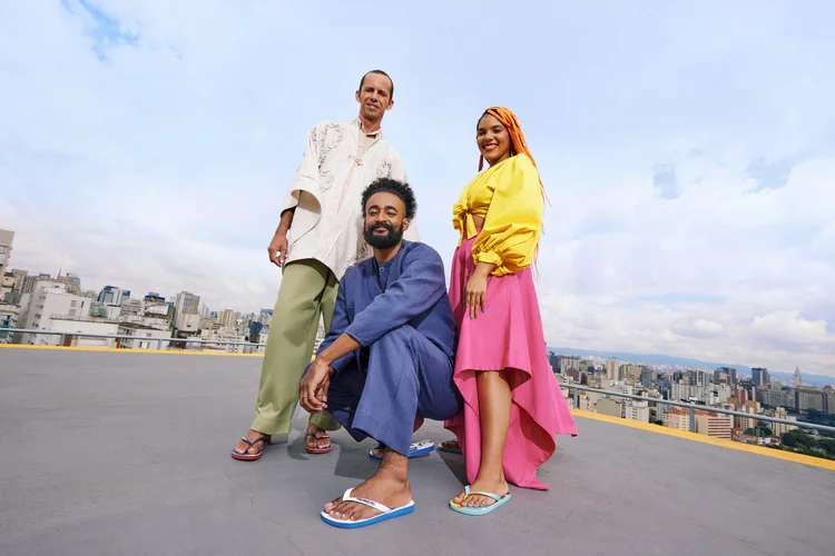 Vicente Santeiro, Lilo Viana e Suellen Rodrigues (Caroline Lima/Divulgação)