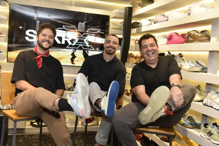 Cultura Sneaker: André Vasco, Felipe Titto e Rodrigo Clemente  (divulgação/Divulgação)