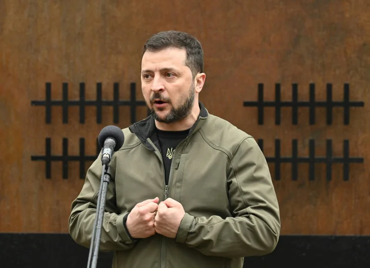 Volodymyr Zelensky: a Polônia é importante no envio de ajuda militar e humanitária (AFP/AFP)