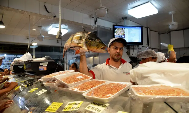 Peixaria: 21,3% dos peixes comercializados nas localidades e que chegam à mesa das famílias na região Amazônica têm níveis de mercúrio acima dos limites seguros (José Cruz/Agência Brasil)