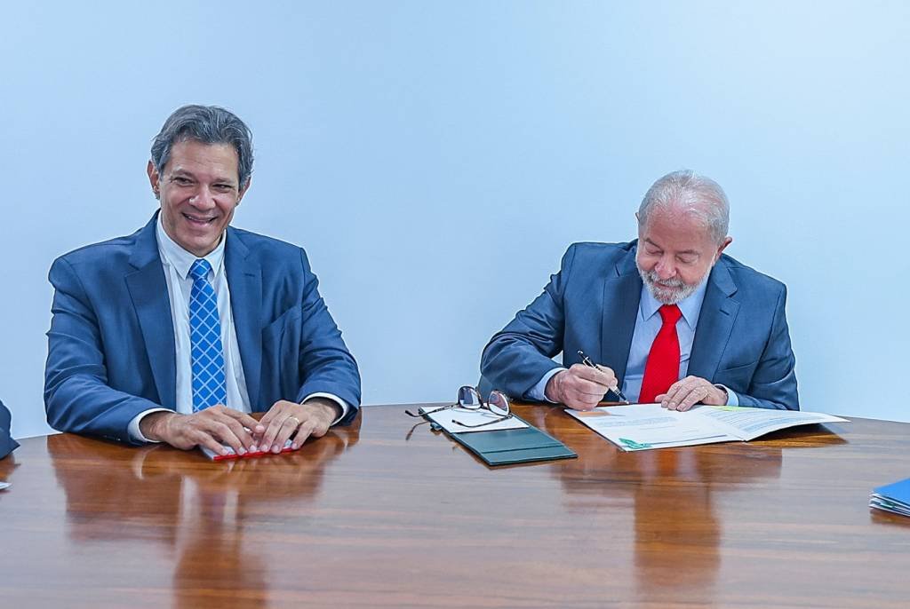 Lula: A seriedade com que o companheiro Haddad deu no Ministério da Fazenda faz com que a gente vá conquistando credibilidade interna e externa (Ricardo Stuckert/PR/Flickr)