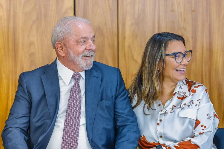 Presidente Lula ao lado da esposa, a primeira-dama Rosangela Silva (Janja) (Ricardo Stuckert/ PR/Flickr)