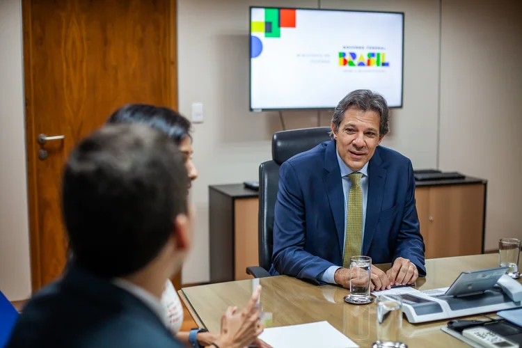 Fernando Haddad:; ministro também comentou a recente visita da delegação do Fundo Monetário Internacional, (Diogo Zacarias/ Ministério da Fazenda/Flickr)