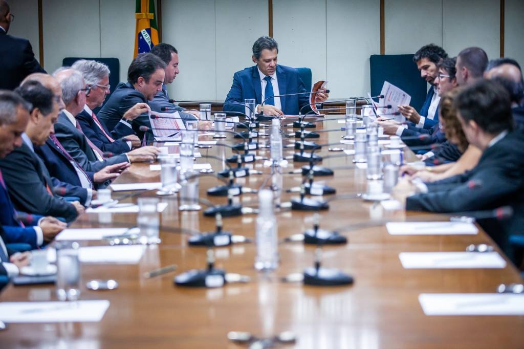 "A reunião foi um esforço do Legislativo e do Executivo em diálogo com a sociedade" destacou Pacheco (Diogo Zacarias/ Ministério da Fazenda/Flickr)