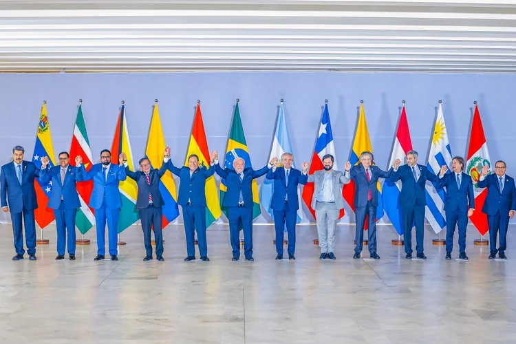 Cúpula: A cúpula, no entanto, foi ofuscada pela reunião bilateral entre Lula e Maduro, (Ricardo Stuckert/PR/Flickr)
