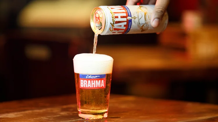 Chopp Brahma ganha versão em lata (Divulgação Ambev/Site Exame)