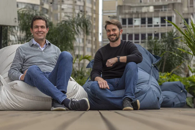 Eduardo Mufarej e Fabio Lesbaupin, do Estímulo: estamos ampliando a rede de parceiros para conectar mais empreendedores (Estímulo/Divulgação)