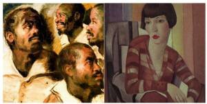 Foto 3 - Da esquerda para a direita Estudo de Cabeças, Artur Timoteo da Costa – Museu Afro Brasil Baby de Almeida, por Lasar Segall - Foto Casa Guilherme de Almeida