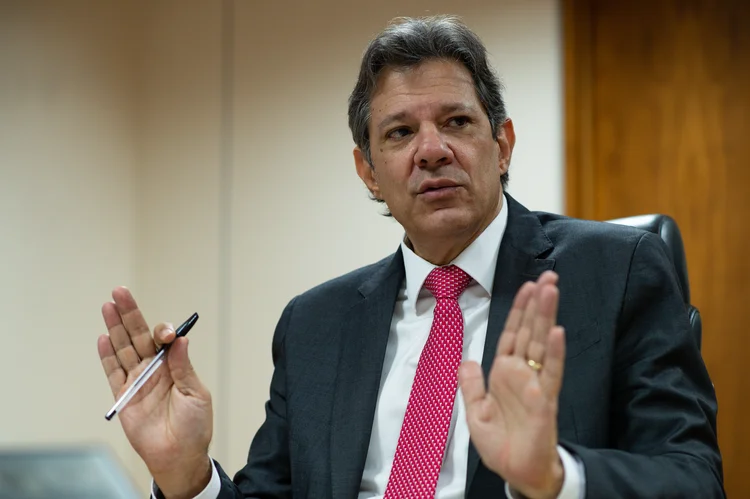 Fernando Haddad, Brazil's finance minister, during an interview in Brasilia, Brazil, on Tuesday, April 4, 2023. Brazils economic team has mapped out 300 billion reais ($59 billion) in revenue-boosting measures to help sustain its new plan to shore up public finances without raising taxes, according to Haddad. Photographer: Andressa Anholete/Bloomberg via Getty Images (Andressa Anholete/Getty Images)