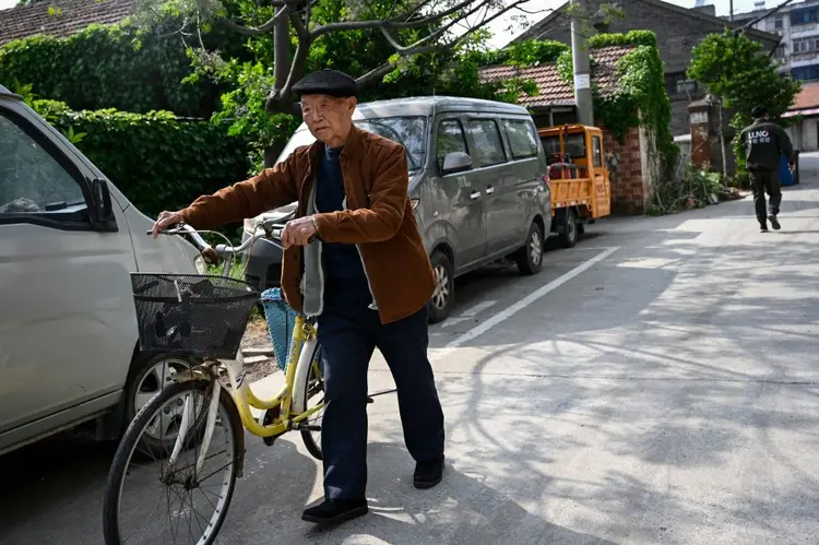 Idosos: população chinesa está envelhecendo.  (JADE GAO/Getty Images)