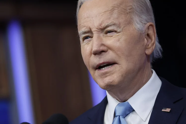 Joe Biden (foto) disputa a reeleição contra o seu antecessor, Donald Trump (Ting Shen/Bloomberg/Getty Images)