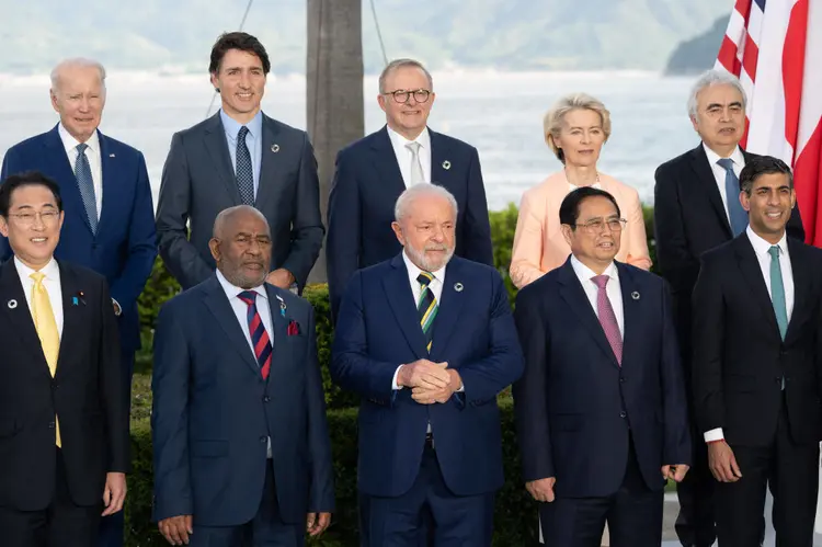 G7: grupo está preparado para tomar medidas econômicas (Jacques WITT / POOL / AFP/Getty Images)