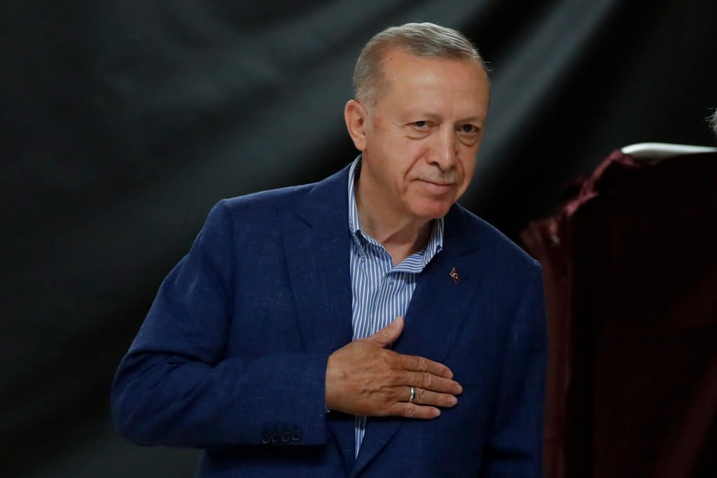 Erdogan disse que a atitude da Turquia em relação à adesão não era "positiva" (Murad Sezer/Getty Images)