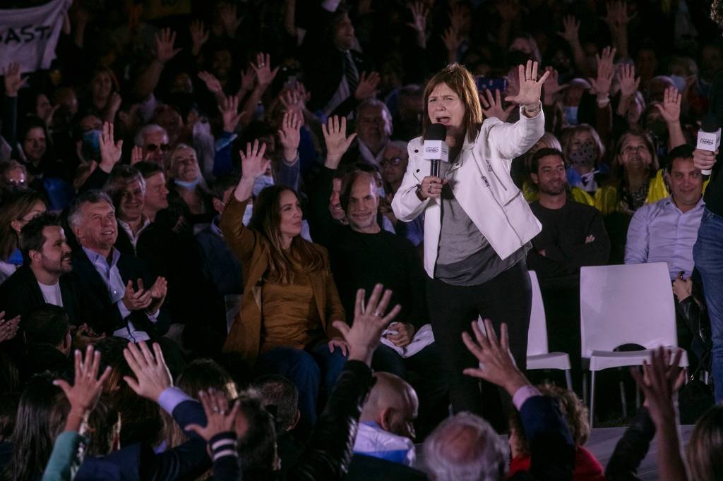 Patricia Bullrich: candidata diz que a Argentina clama por seu tipo de abordagem linha-dura para enfrentar os desafios crescentes. (Ricardo Ceppi/Getty Images)