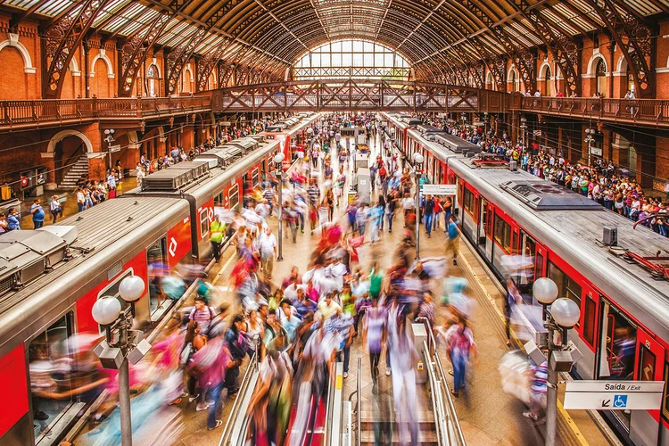 Transporte público: São Paulo perdeu 2 milhões de passageiros diários depois da pandemia de covid-19 (Adam Hester/Getty Images)