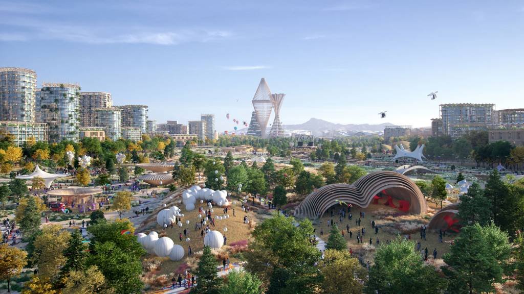 Smart cities: como seria Telosa, a cidade que o empreendedor Marc Lore quer construir no oeste americano (Telosa/Divulgação)