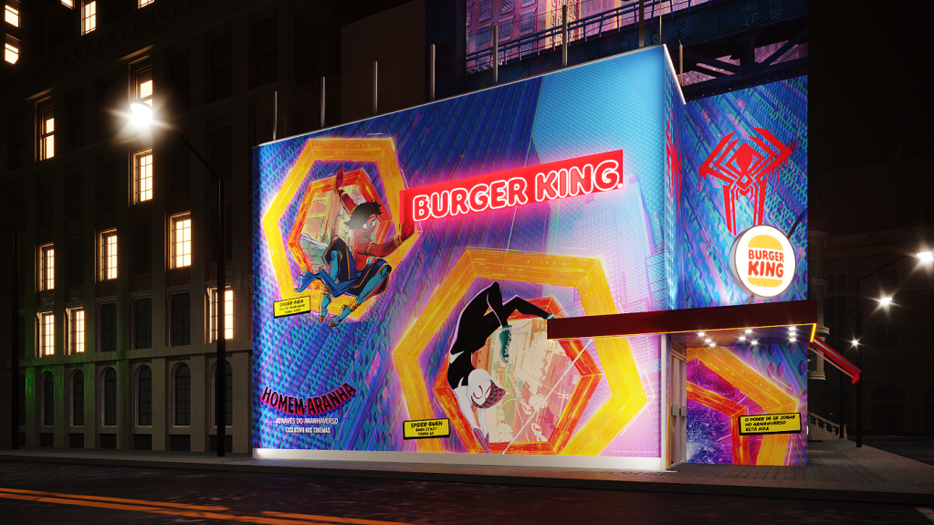 Burger King traz Aranhaverso para a Avenida Paulista