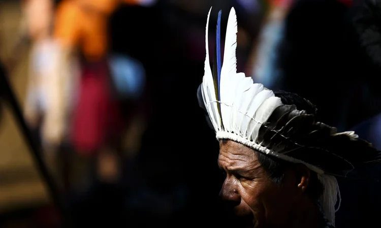 Povos originários: indígenas protestam pela demarcação. (Marcelo Camargo/Agência Brasil)