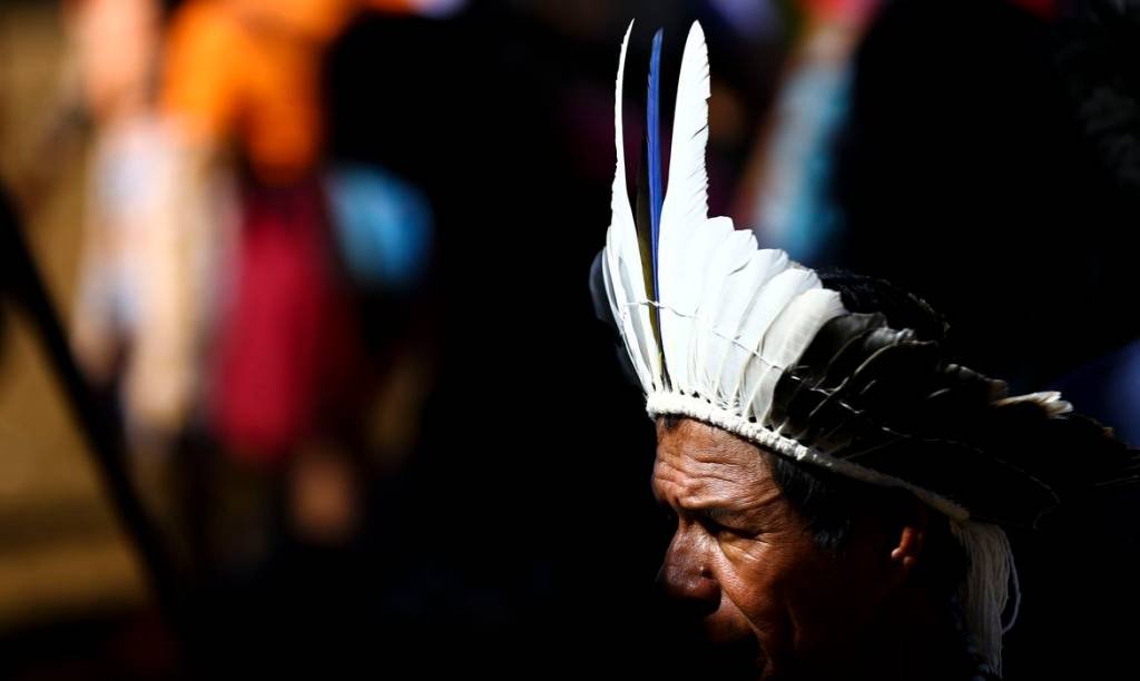 Povos originários: indígenas protestam pela demarcação. (Marcelo Camargo/Agência Brasil)