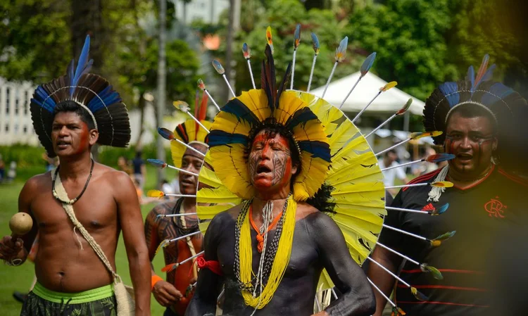 Rio de Janeiro (RJ), 15/04/2023 – Museu da República comemora o Dia dos Povos Indígenas com evento nos jardins do palácio. Foto: Tomaz Silva/Agência Brasil (Tomaz Silva/Agência Brasil)