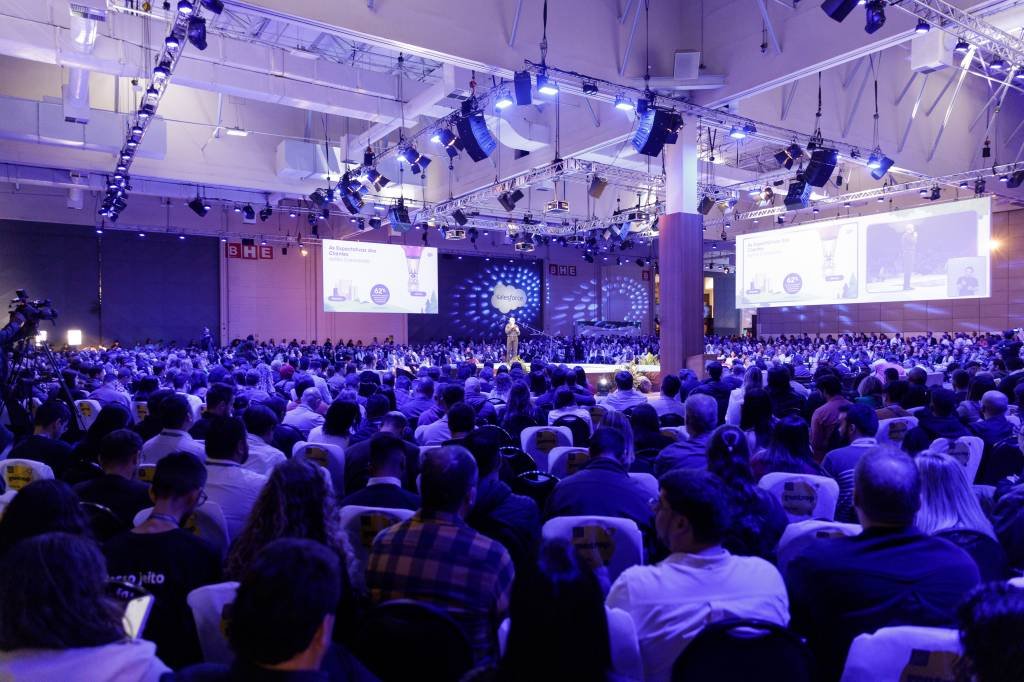 Salesforce World Tour 2023: evento, em São Paulo, reuniu mais de 3 mil pessoas (Salesforce/Divulgação)