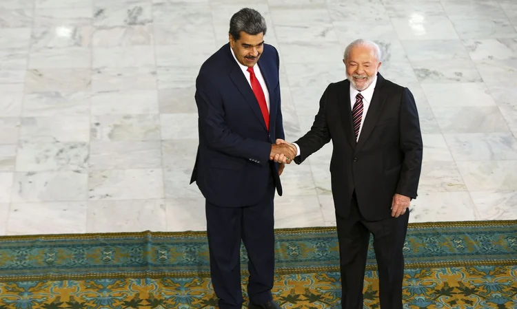 Brasília (DF), 29/05/2023 - O presidente Luiz Inácio Lula da Silva recebe o presidente da Venezuela, Nicolás Maduro, no Palácio do Planalto. Foto: Marcelo Camargo/Agência Brasil (Marcelo Camargo/Agência Brasil)