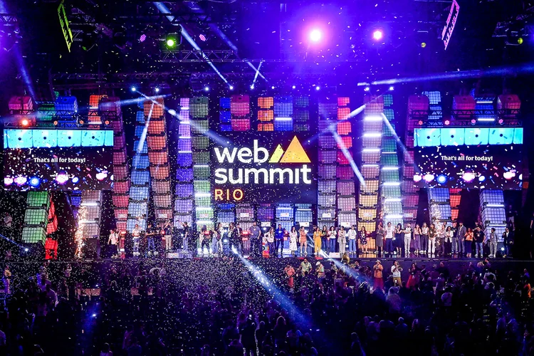 Palco do Web Summit Rio: passo importante para colocar a capital fluminense no mapa da inovação (Web Summit/Divulgação)