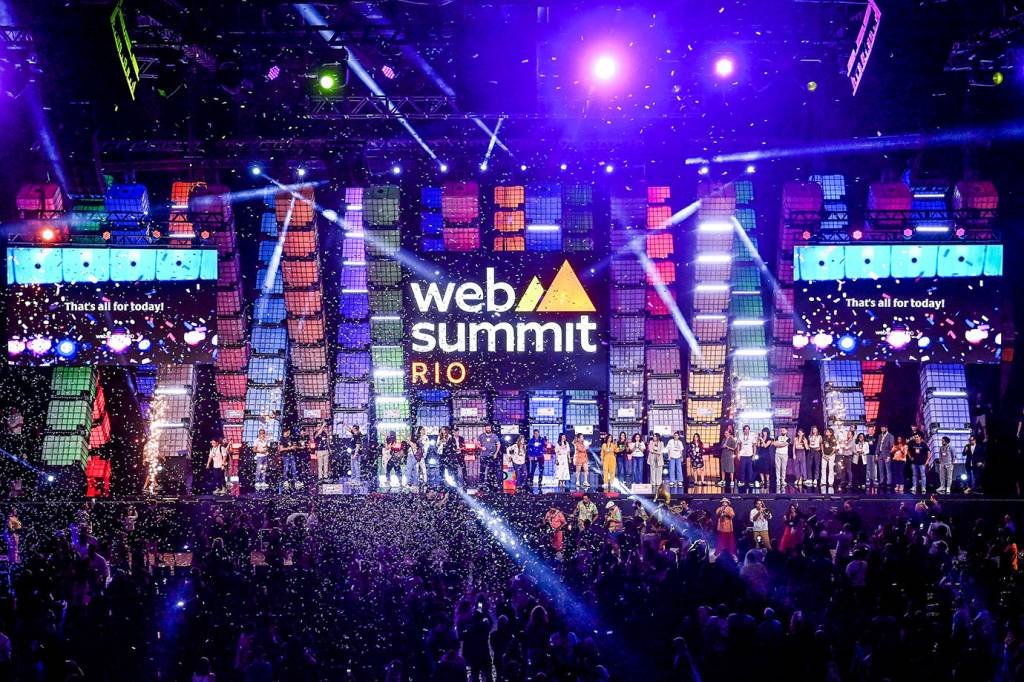 Palco do Web Summit Rio: passo importante para colocar a capital fluminense no mapa da inovação (Web Summit/Divulgação)