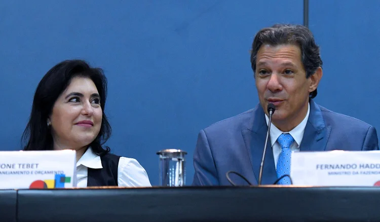 Arcabouço fiscal: Haddad e Tebet devem propor ajustes no projeto para evitar um corte de despesas de até R$ 40 bilhões em gastos (EDU ANDRADE/Ascom/MF/Flickr)