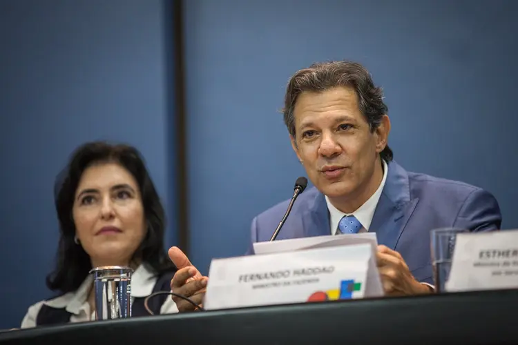 Ministro da Fazenda, Fernando Haddad, e ministra do Planejamento, Simone Tebet  (EDU ANDRADE/Ascom/MF/Flickr)