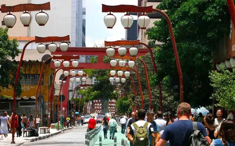 São Paulo: bairro da Liberdade no centro da capital paulista (Prefeitura de São Paulo/Divulgação)