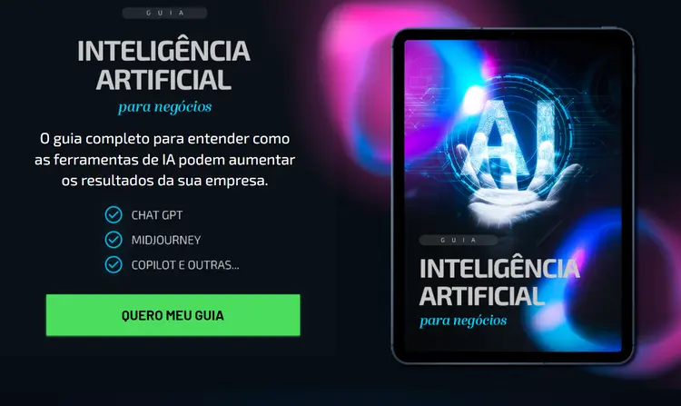 Guia de Inteligência Artificial para Negócios: e-book da EXAME sobre IA está com 90% de desconto (Arte/Exame)