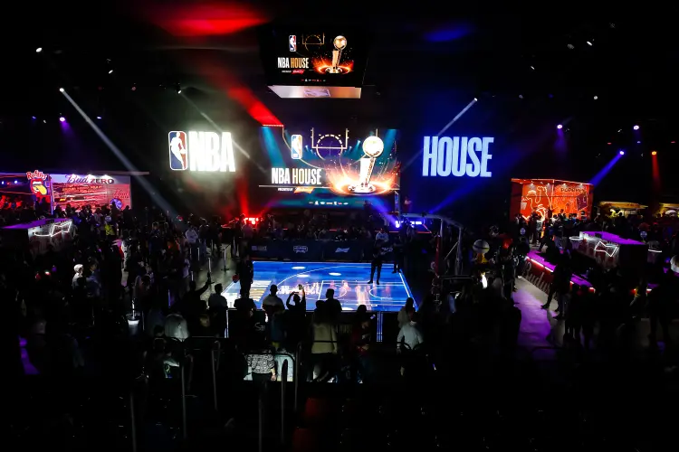 NBA House, lançada para acompanhar as finais da temporada, deve ter público recorde neste ano (NBA Brasil/Divulgação)