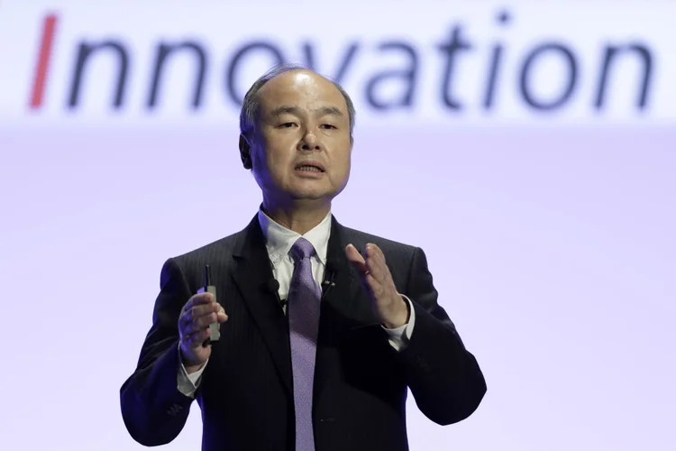 SoftBank: as ações da empresa subiram 11% na quinta-feira para seu nível mais alto desde setembro de 2021. (Kiyoshi Ota/Getty Images)