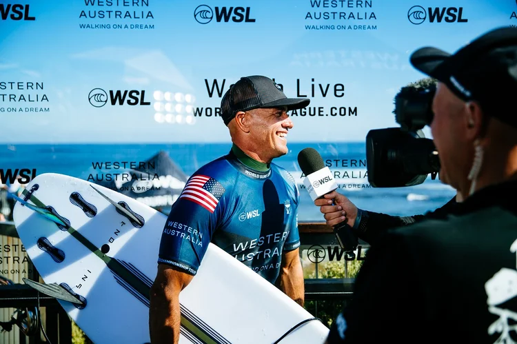 O surfista americano, 11 vezes campeão mundial, não vai competir na etapa de Saquarema do circuito (World Surf League/Getty Images)