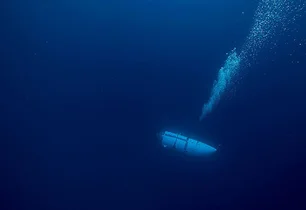 Imagem referente à matéria: Novo áudio mostra últimos momentos do submarino Titan, que implodiu próximo Titanic