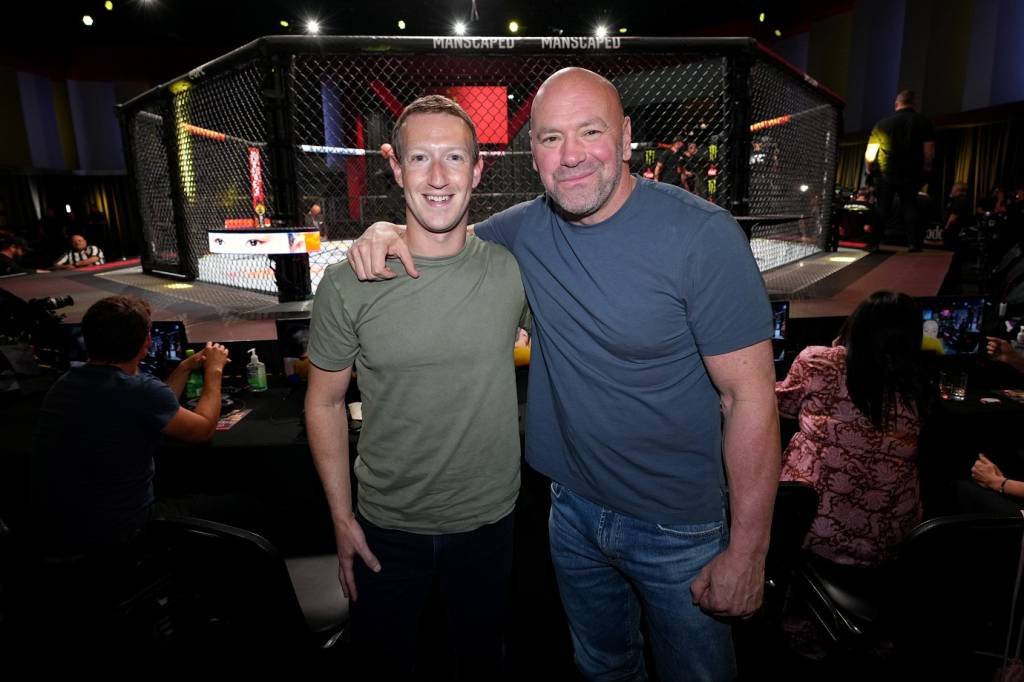 Musk x Zuckerberg: Dono do UFC espera arrecadar US$ 1,8 bilhão com luta entre os bilionários