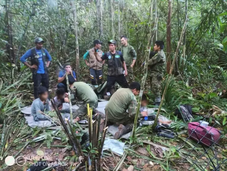 Quatro crianças ficaram perdidas por 40 dias na floresta — e sobreviveram  (AFP/AFP)