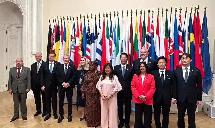 Ministro das Relações Exteriores Mauro Vieira participou na manhã desta quinta, 8, em Paris, de café-da-manhã de trabalho do grupo de Ottawa, à margem do encontro mini-Ministerial da OMC (Palácio do Planalto/Divulgação)